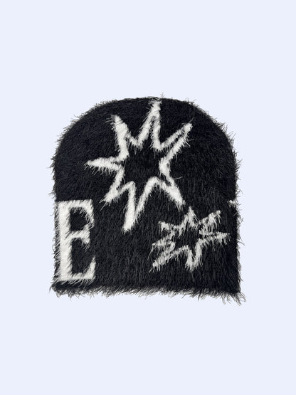STAR BLACK BEANIE