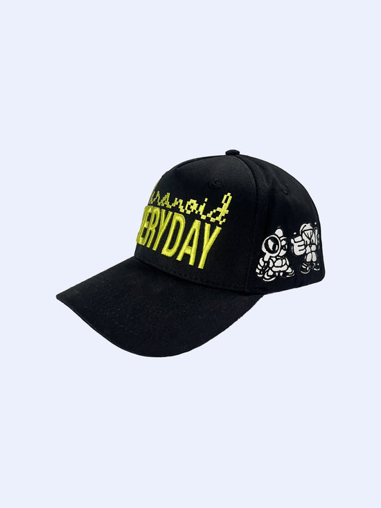 PARANOID BLACK CAP — casquette noire sur.écoute, photo 2