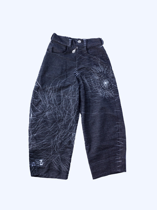 PARANOID PANT. S 01 — pantalon en coton biologique fait main en France, pièce unique, sur.écoute