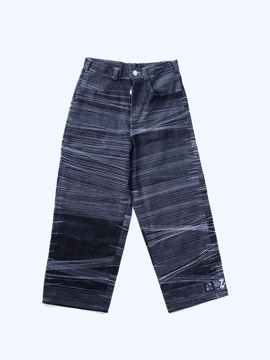 PARANOID PANT. S 02 — pantalon en coton biologique fait main en France, pièce unique, sur.écoute