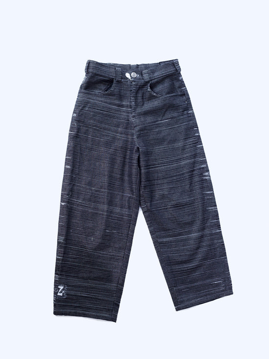 PARANOID PANT. S 03 — pantalon en coton biologique fait main en France, pièce unique, sur.écoute