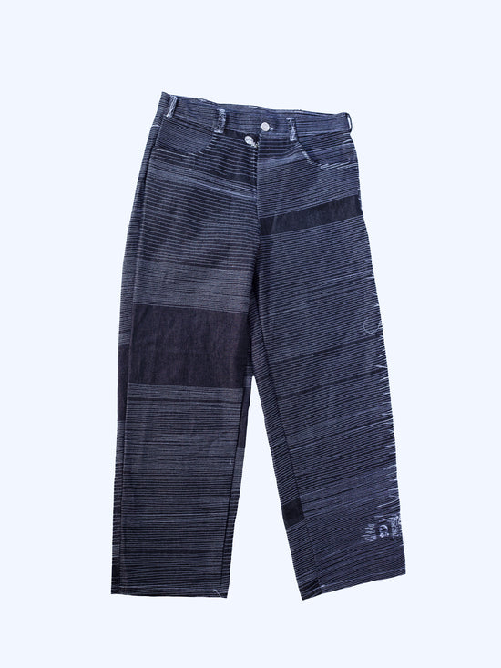 PARANOID PANT. L — pantalon en coton biologique fait main en France, pièce unique, sur.écoute