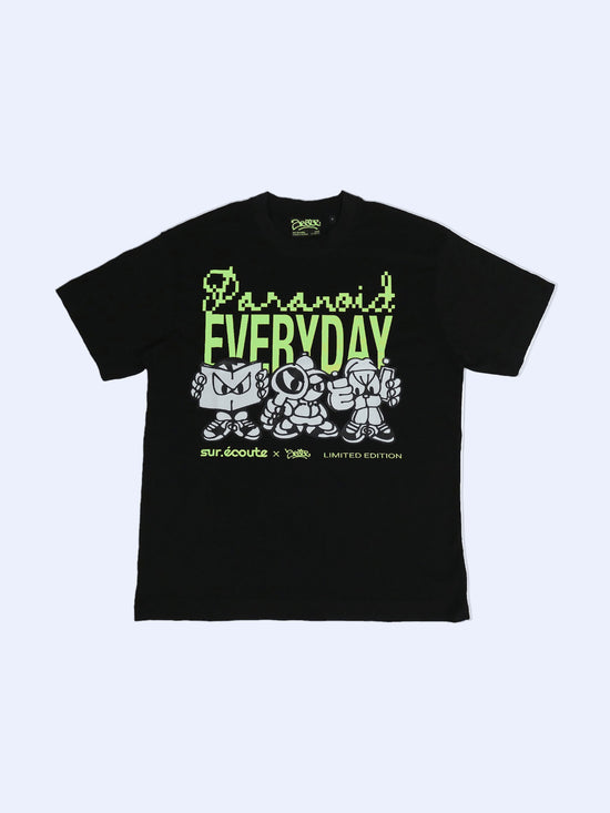 PARANOID TEE — t-shirt coupe loose en coton biologique fait main en France, sur.écoute