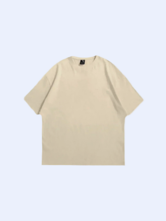 CAM'ERA SAND TEE — t-shirt oversized en coton biologique fait main en France, sur.écoute
